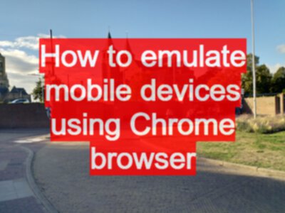 emulate edge browser in mac chrome to test