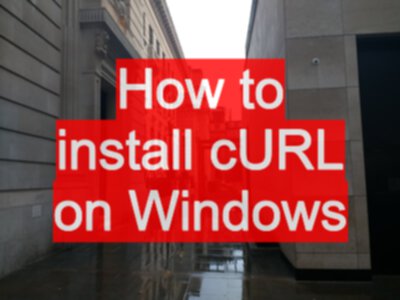 how to install curl to windows